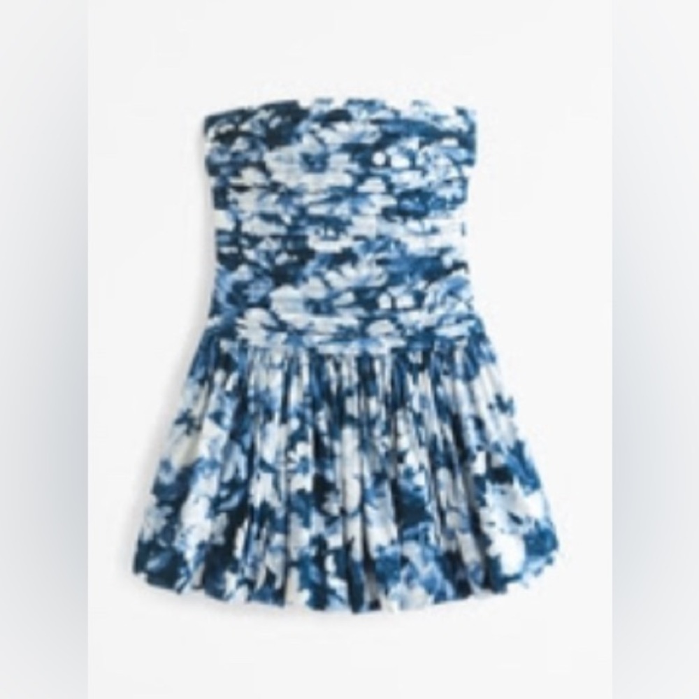 Abercrombie & Fitch Blue and White Floral Mini Dress